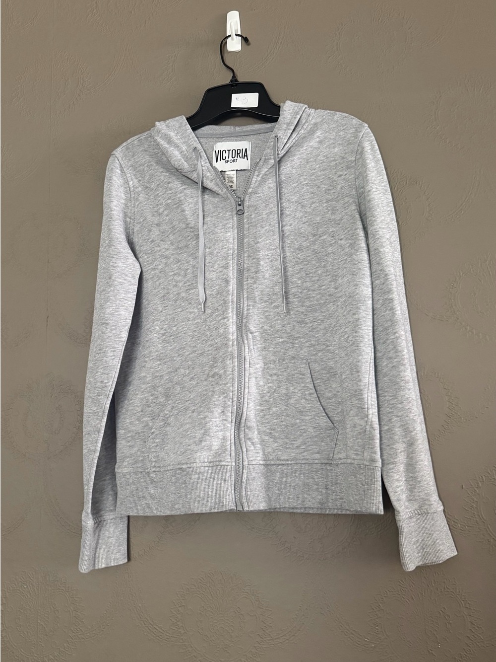 Victoria's Secret Light Gray Zip-Up Hoodie